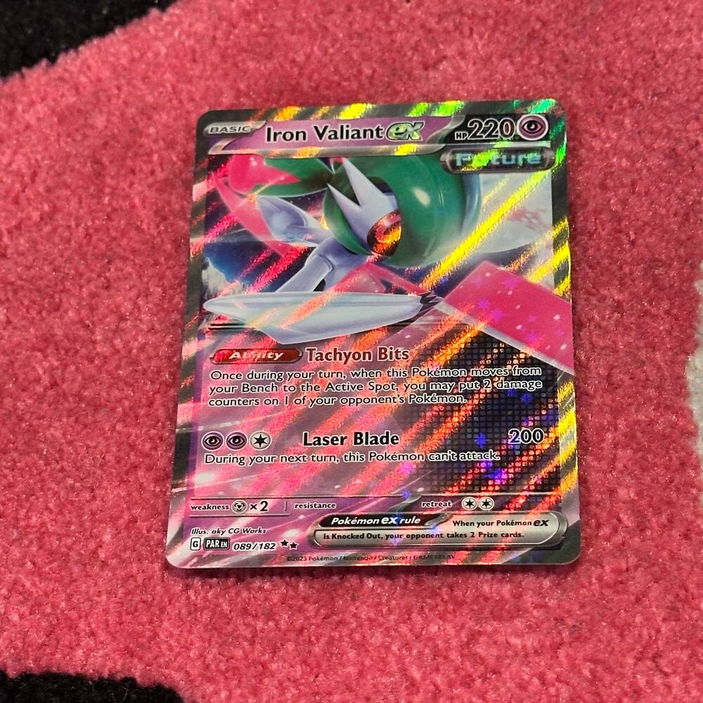 Iron Valiant ex #89 – Pokémon Paradox Rift [Holo Full Art]